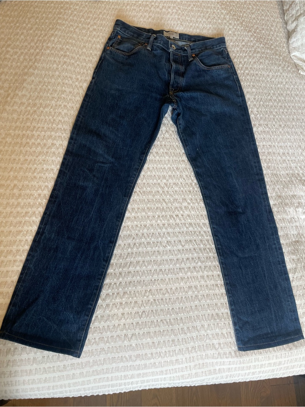 Jack Spade Men’s Slim Straight Jeans in Dark Indigo